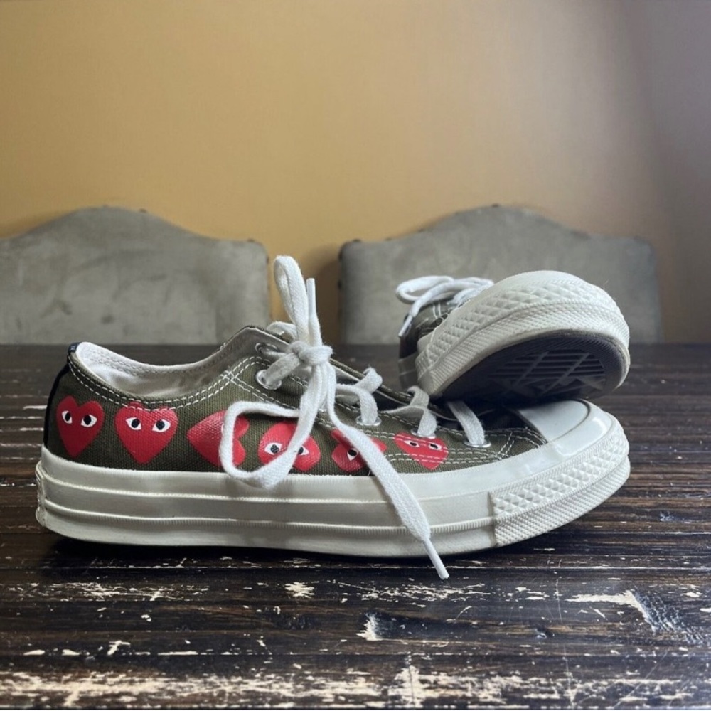 Comme Des Garçons Play x Converse Chuck 70 ‘Multi Hearts’ Men’s Size 4 Womens 6